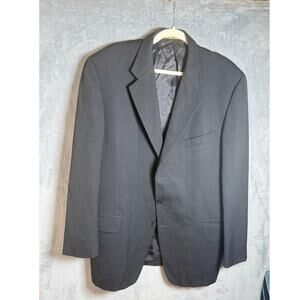 Joseph Abboud Black Herringbone Blazer Mens Tailored Suit Jacket